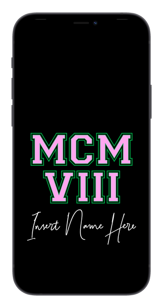 MCMVIII Custom Phone Wallpaper (Choose Color)