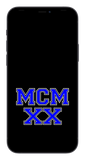 MCMXX Phone Wallpaper (Choose Color)