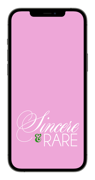 Sincere & Rare (Pink) Phone Wallpaper